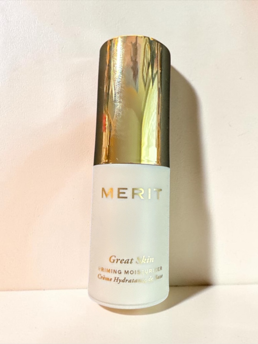 Merit Great Skin Firming Moisturizer - Frosted White Bottle with Gold Cap NWOB